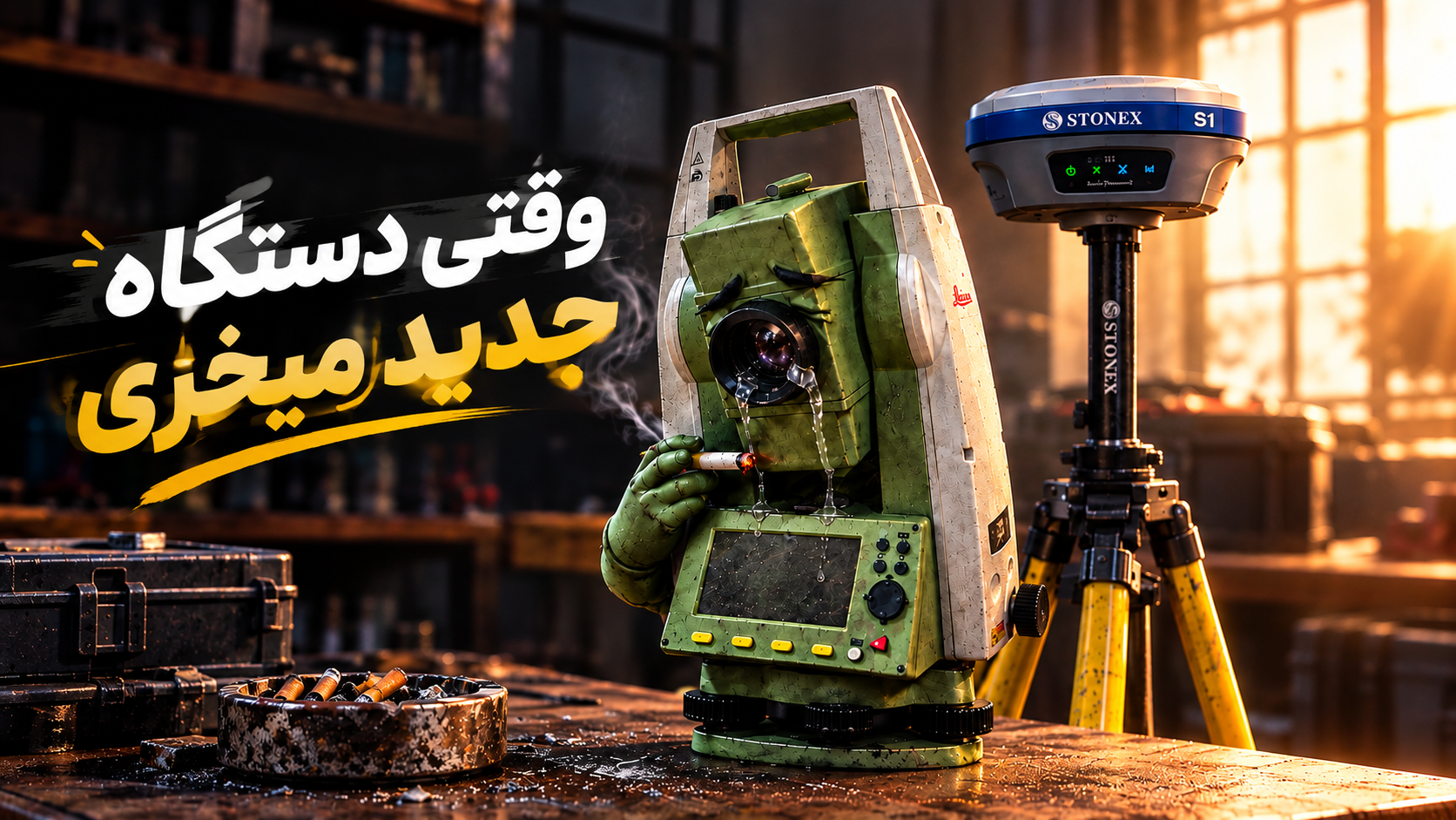 طنز نقشه برداری (وقتی دستگاه جدید میخری)